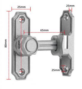 China Noctilucent Double Sliding Barn Door Latch For Commercial With Two Installation Ways on sale