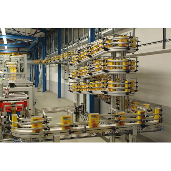 LF63B cleated flexible conveyor chains for tobaco industry for modular flexible systems