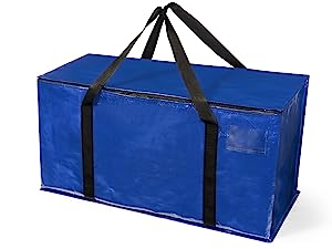 Drawstring Moving Bags, Jumbo Extra Large Heavy Duty Handles Wrap Storage Bags Moving Totes Storage Totes Zippered