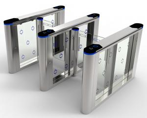 China Electric Transparent Swing Turnstile Gate access control 600mm width on sale