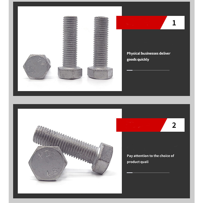 Super Duplex Stainless Steel Hexagon Head Bolts S31803 2205 DIN933 OD M6*20mm D6 with White Finish