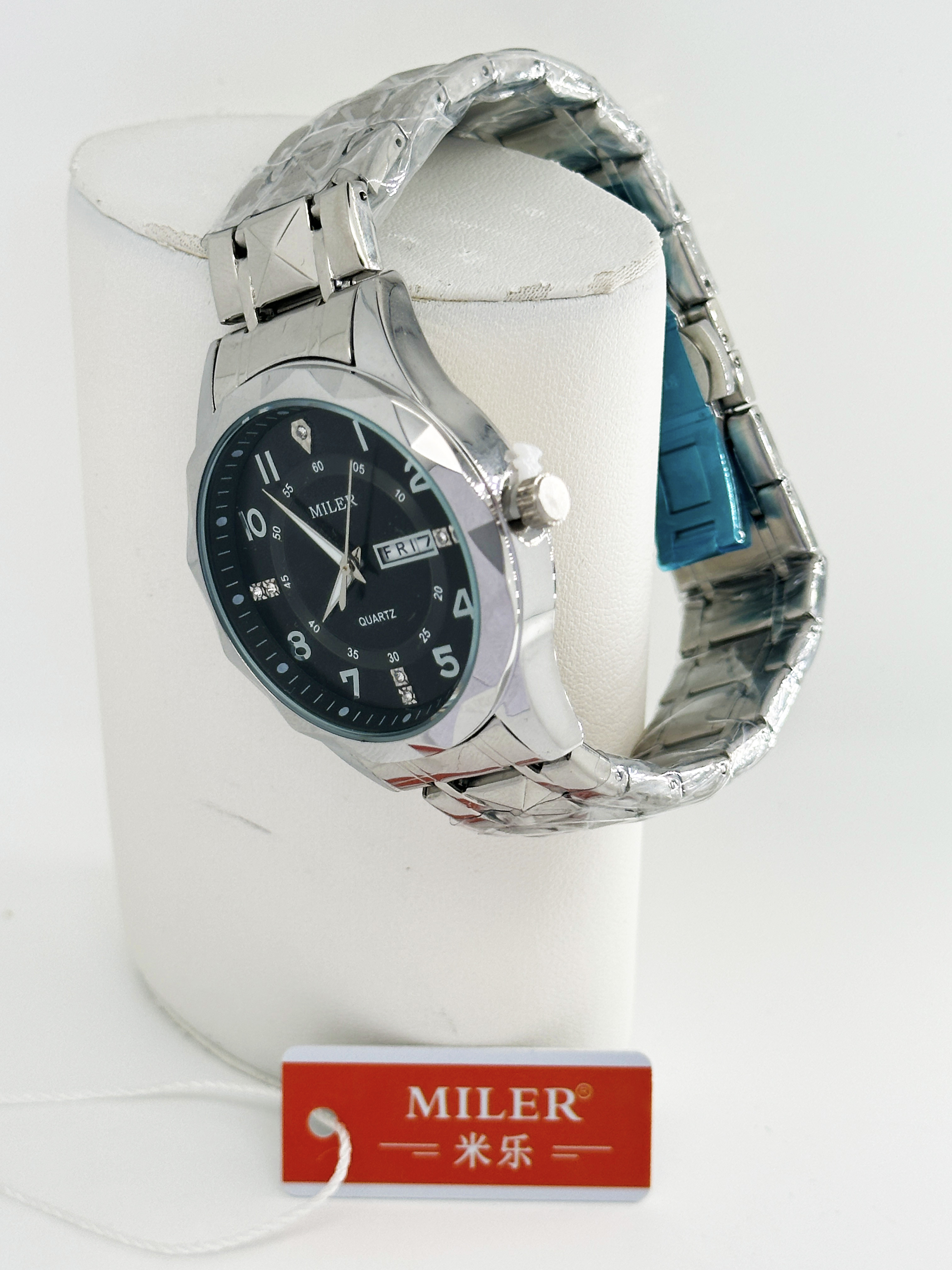 ML 1003 Original Quartz Movement Men's Montre Diamond Dial Daily Waterproof Wristwatch Dual Calendar Function Watches