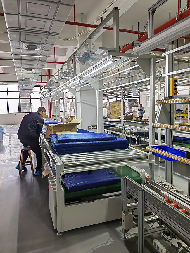 Customized Frame Width Modular Roller Conveyor Line for Mixed-Model Production 400 mm Drum Width