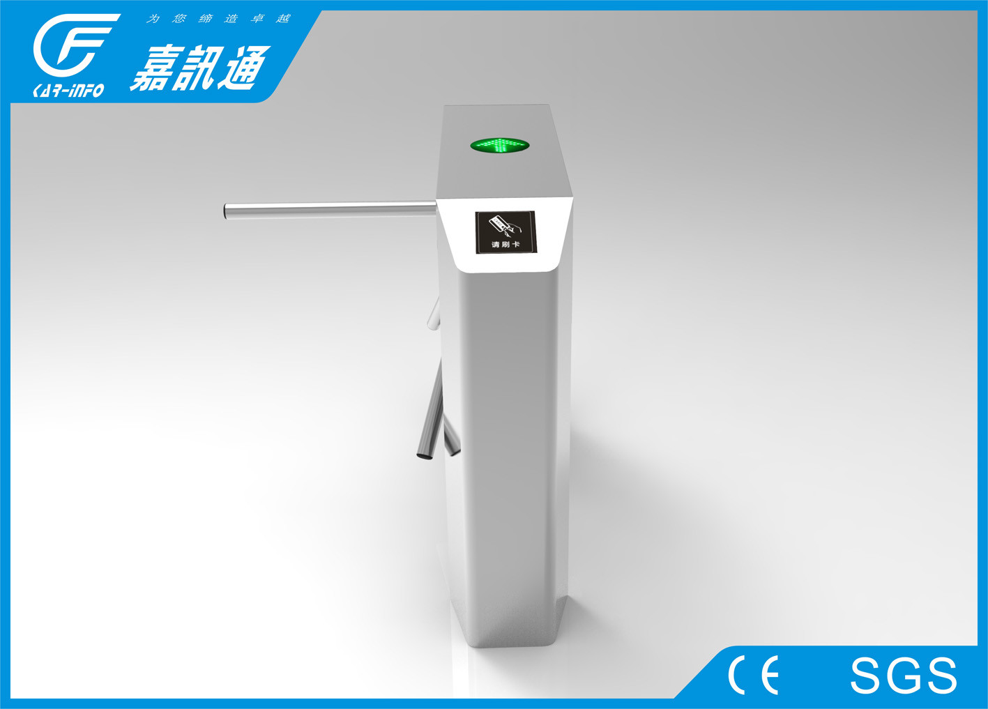 Quality Double Direction Vertical Tripod Turnstile 100W Power Consumption Customized wholesale