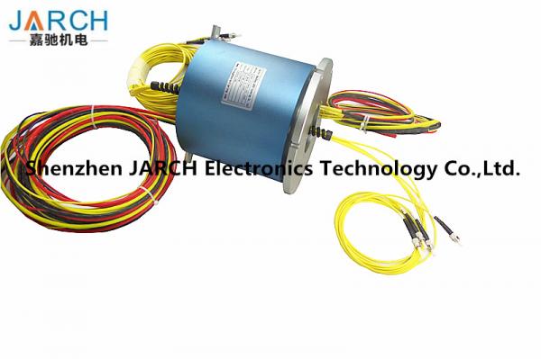 Cheap 4 Channels Electro Rotary Joint 6 Circuits slip ring Multi Sigle Mode With Aluminum Housing Material fiber optic joint for sale