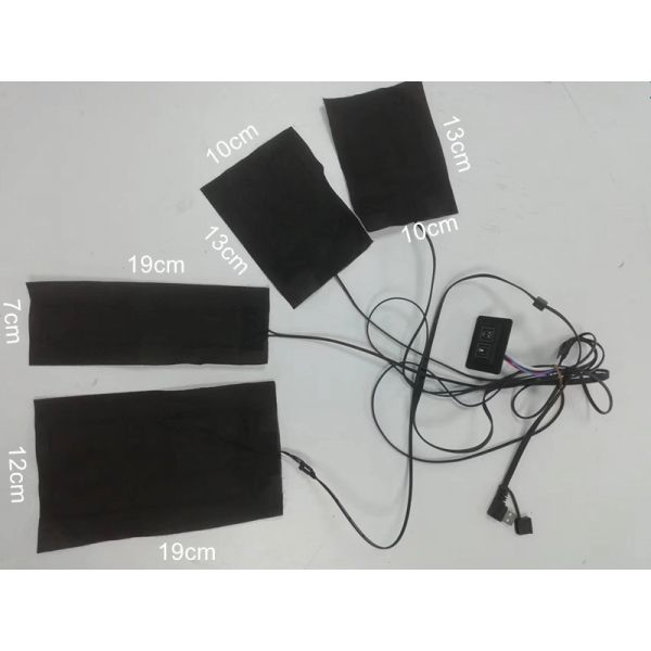 4 In One Clothes Heating Pads Two Switch Button Seperate Heating Zone For Winter Coat