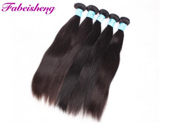 Cheap 100% Original Virgin Silky Brazilian Straight Hair Natural Black Color for sale