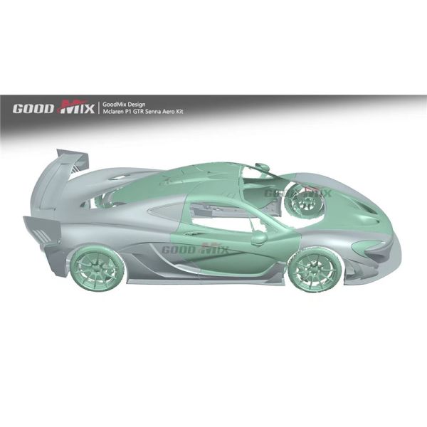 For McLaren P1 Body Kit P1 Upgraded GTR Style Front and Rear Bumper Spoilers Carbon Fiber Body Kit