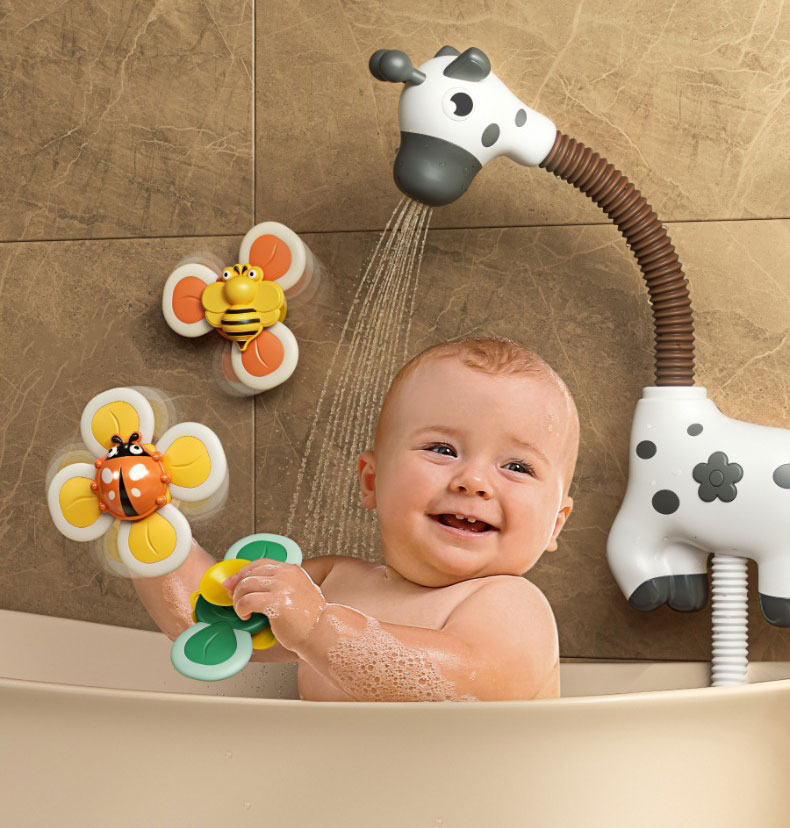 Water Spray Toy for Kindergarteners Hugging Baby Bear Shower in Electric Bathroom