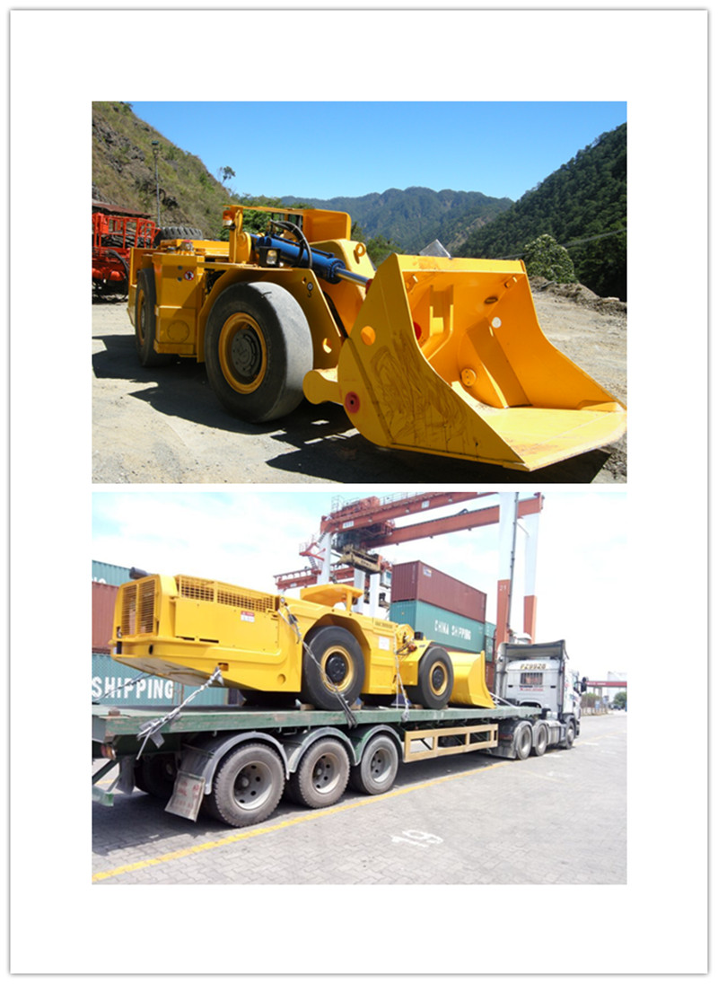 Underground mining Load Haul Dump Machine LHD Loader with CE RL-3 Wheel Loader for Underground Project