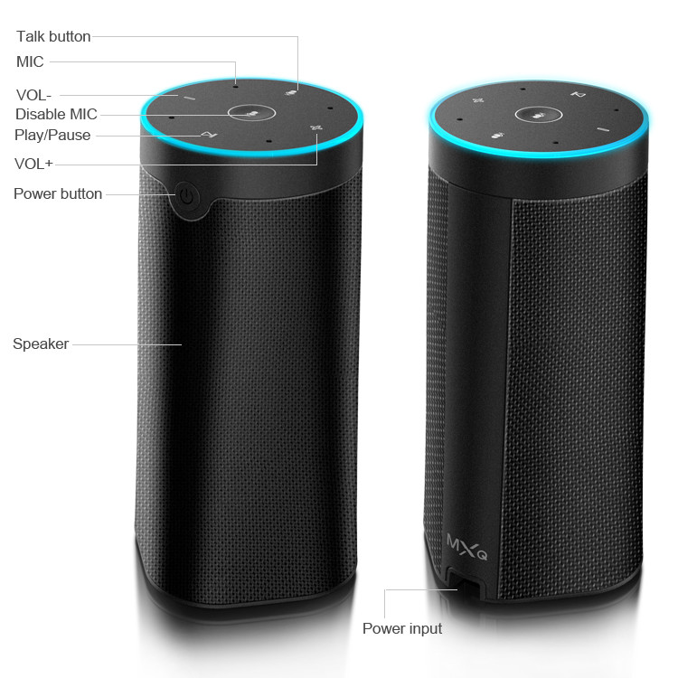 Voice Recognition Wireless Wifi Speaker , 70Hz-20KHz Wifi Stereo Speakers