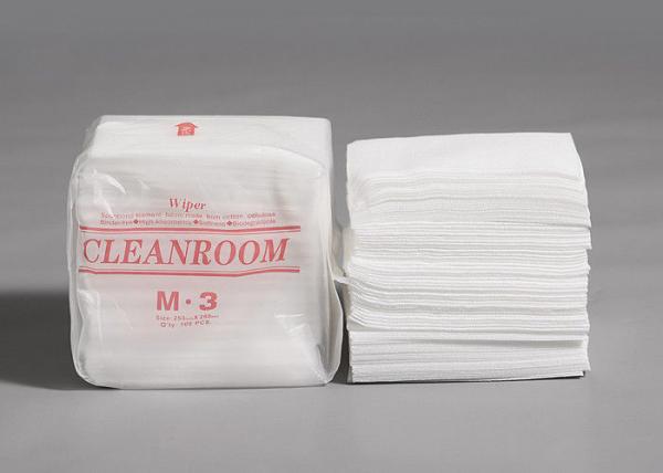Cheap 9x9 Inch White Dry Polyester Cleanroom Wipes For Labs for sale