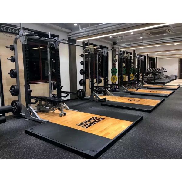 Cross Fitness Gym Equipment Power Full Squat Rack With Weighting Platform