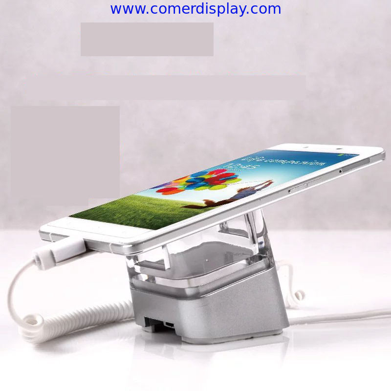 COMER anti-theft alarm stands holder cable locking devices for cellphone retail stores