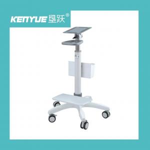 Quality ABS Engineering Plastic Aluminum Alloy Column Hospital Stand Monitor Trolley wholesale