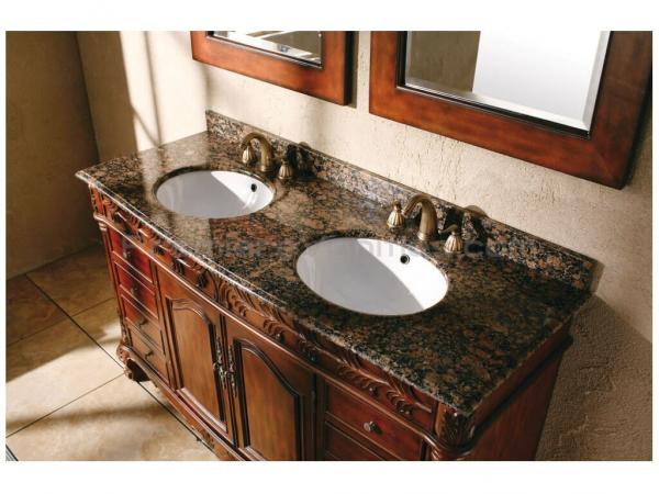 Cheap Ogee Edge Granite Bathroom Countertops , Baltic Brown Granite Countertops for sale