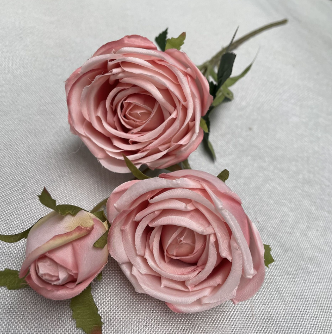 Artificial Queen Rose Spray Bouquet Bunches For Home Decorations