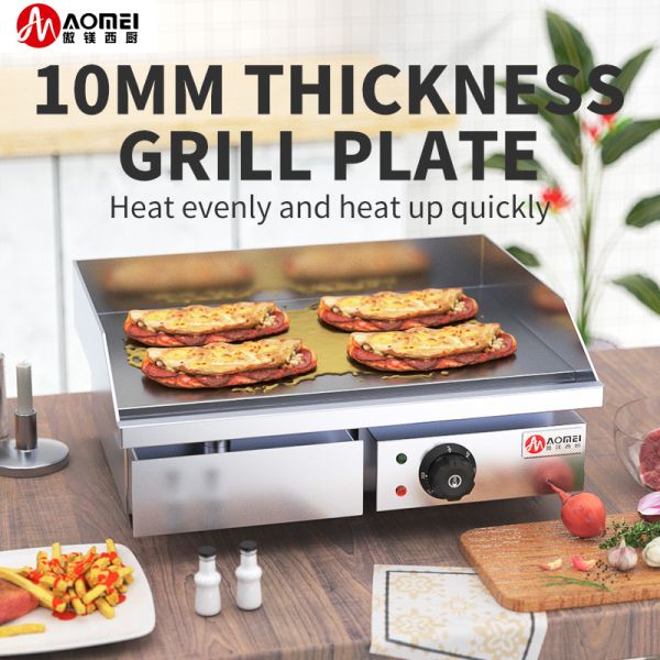 Commercial Electric Bbq Flat Griddle Machine for Cooking Packaging Size 720*740*450mm