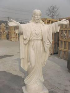 China white marble religious sculpture on sale