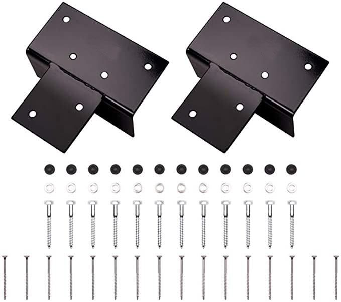 Freestanding 3 Bay E Shape Pergola Construction Bracket Kit with High Carbon Steel