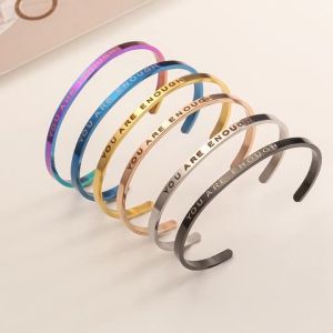 Quality Custom Logo 18k Stainless Steel Bracelets Women Jewelry Bracelet Bangles wholesale