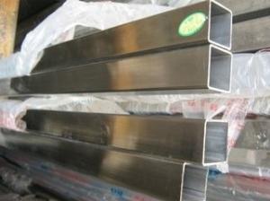 China Welded Stainless Steel Square Pipe For Staircase Railings / Shutters /  Railings on sale