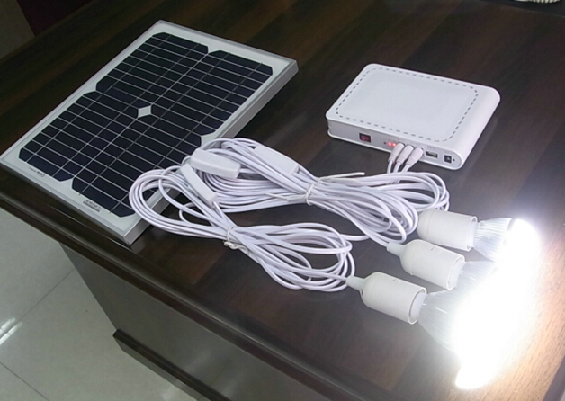 solar home power system with 3W LED bulbs solar energy solar home system white color solar energy