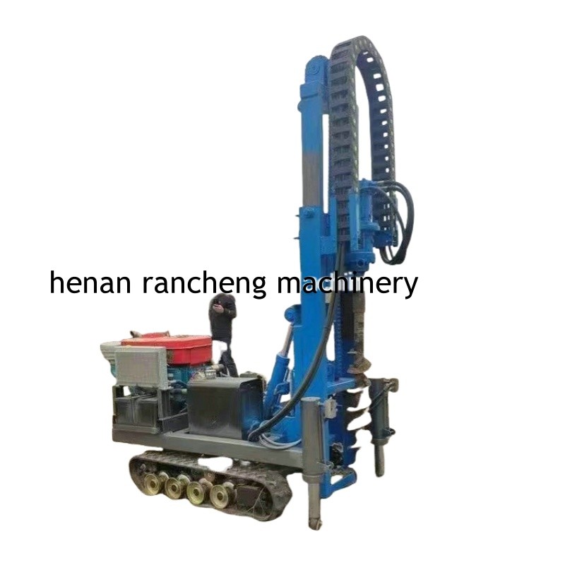 Quality 30m Deep Solar Pile Driver Equipment With 25HP Diesel Engine wholesale