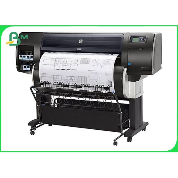 20LB White Bond Paper 24'' 30'' 36'' Engineering Paper 300gt 500ft Length 3'' Core