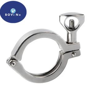 China Single Pin Stainless Steel 304l Tube Fittings , Sanitary Stainless Steel Clamp on sale