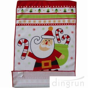 Quality Custom Printed Microfiber Kitchen Towels Christmas Design Low Cadmium wholesale