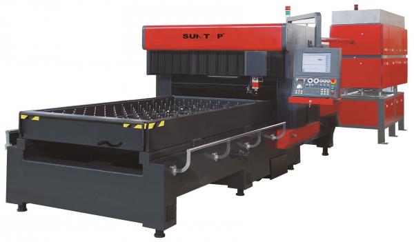 Cheap 1500W die board CO2 laser cutting machine , cutting size 1250 * 2500mm for sale