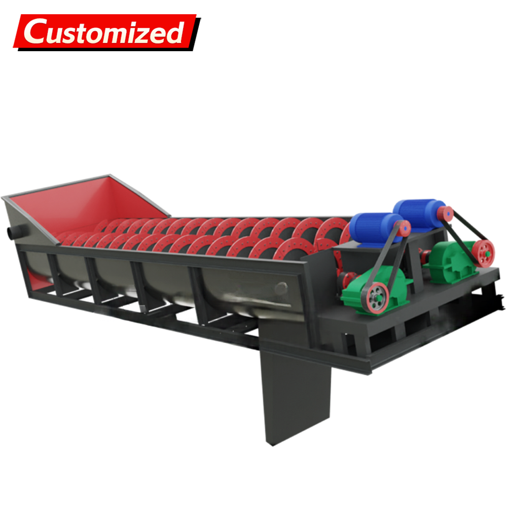 Sand screw Washer Spiral Sand Washing Machine high cleaning efficiency Energy Saving Mining Equipment wear-resistant steel Screw Sand Washer Machine