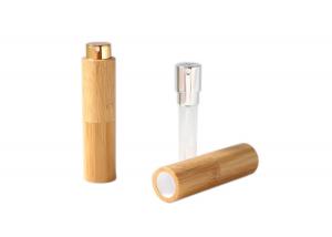 China Round Refillable Mini Perfume Atomizer Bottle Bamboo perfume spray bottle on sale