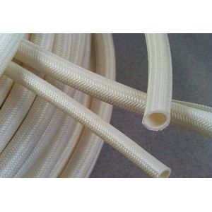 Quality 200 Degrees High Temperature Flexible Tubing Silicone Coating Fiberglass Braided wholesale