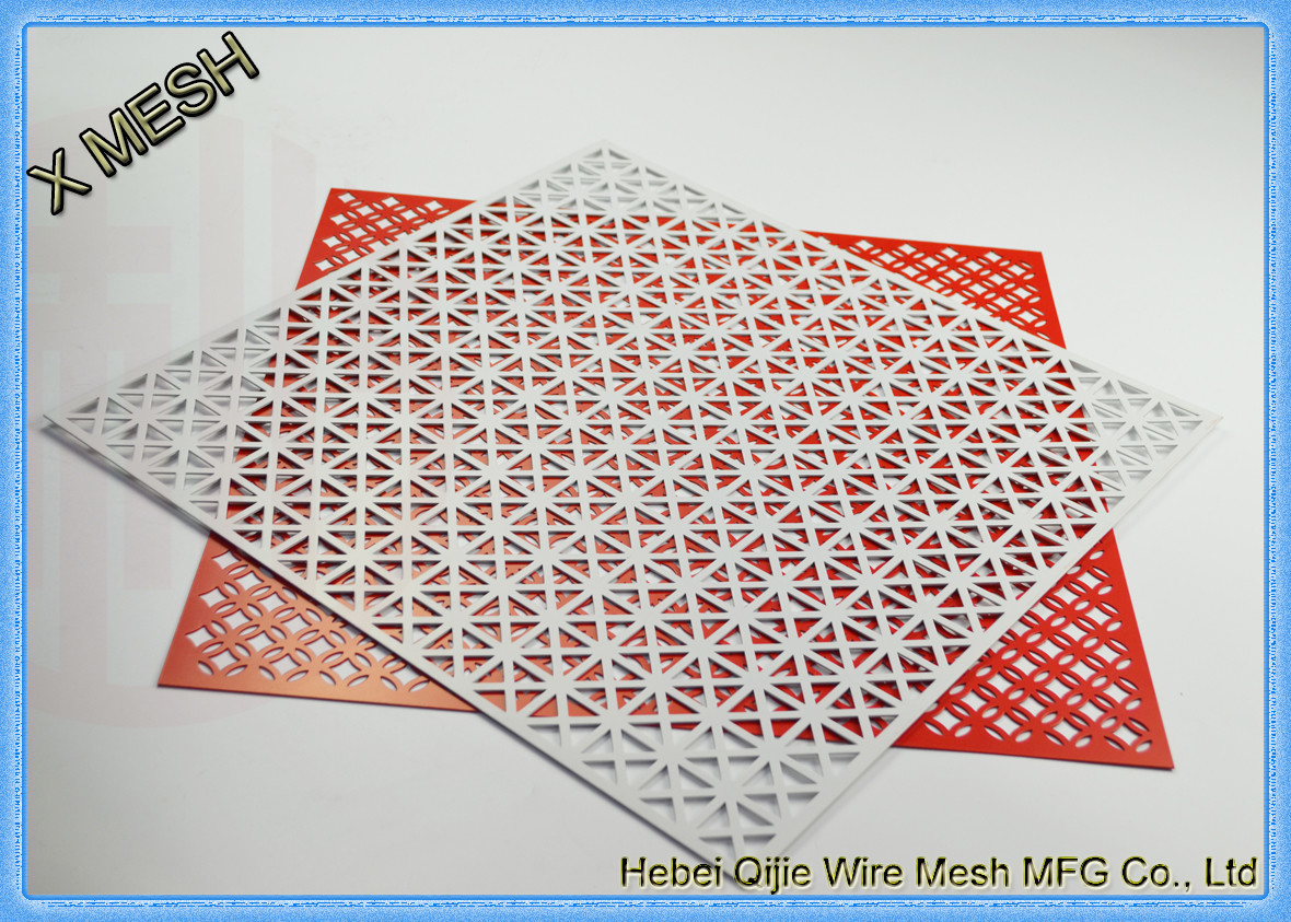 Architectural Facades Honeycomb Perforated Sheet Metal Stainless Steel Material