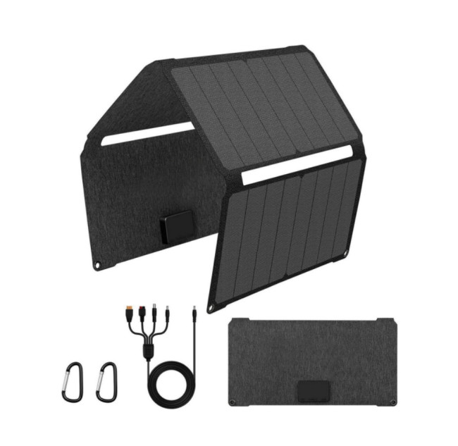 40W Foldable High Efficiency Solar Blanket IP68 Waterproof for Camping