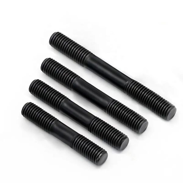 10.9 Grade Double End Stud Bolt Black Zinc Heavy Structure Studs Metric Threaded