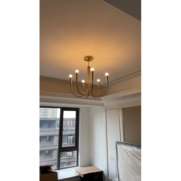 Retro Style Swoop Arm Chandelier Living Room Luxury American pendant lamp best lighting(WH-AP-570)