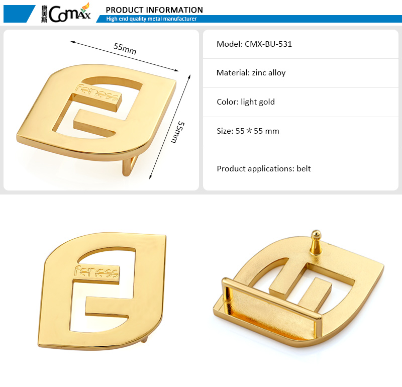 Widely Used Hollow Round Metal Custom Belt Buckle With Engraved Logo
