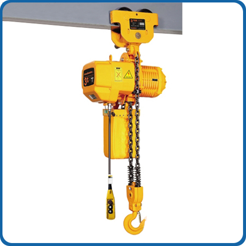 low clearance electric chain hoist with motorized trolley