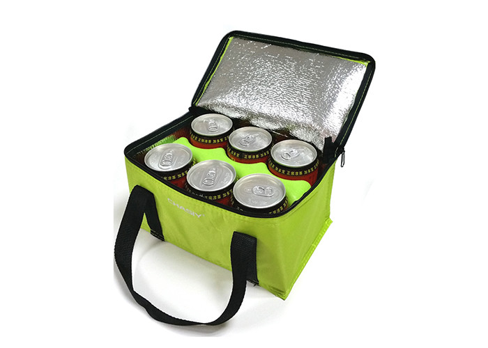 Full Color Printing 6 Can Cooler Bag , Beer Large Insulated Cooler Bags