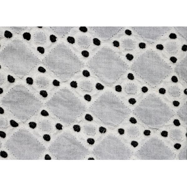 Allover Swiss Eyelet Cotton Embroidery Lace Fabric With 100% Original Cotton Yarn