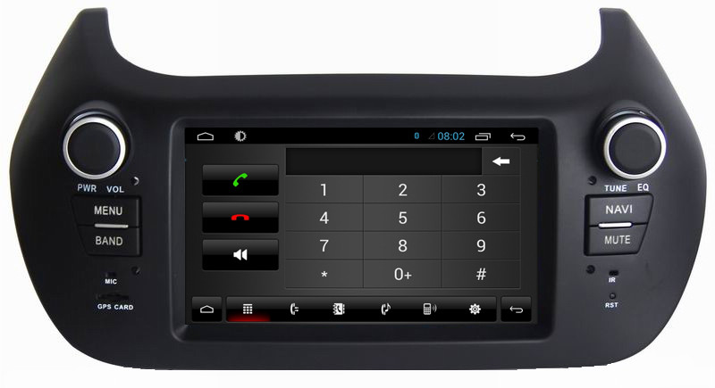 Ouchuangbo car dvd video for Fiat Fiorino with wifi BT gps navigation iPhone and Android phone connect to car radio