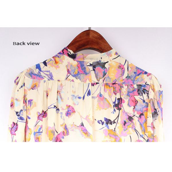 Size 40 Digital Printed Womens Viscose Blouses