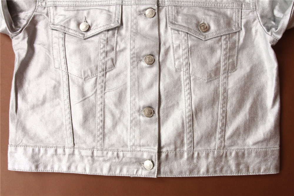 Stockpapa 100% cotton denim jackets For Women