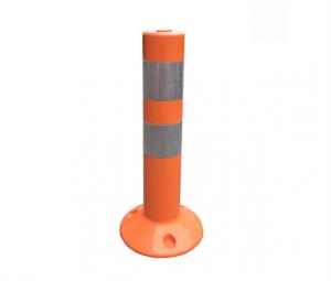 China 18 PU Safety Road Divider Post Reflective Spring Post on sale