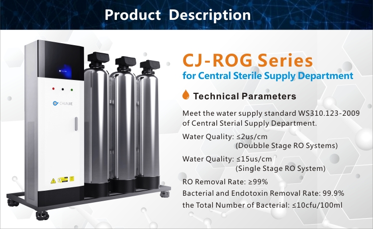1000L/H Mobile Medical Water Purification Systems Commercial Ro Unit For Central Sterile