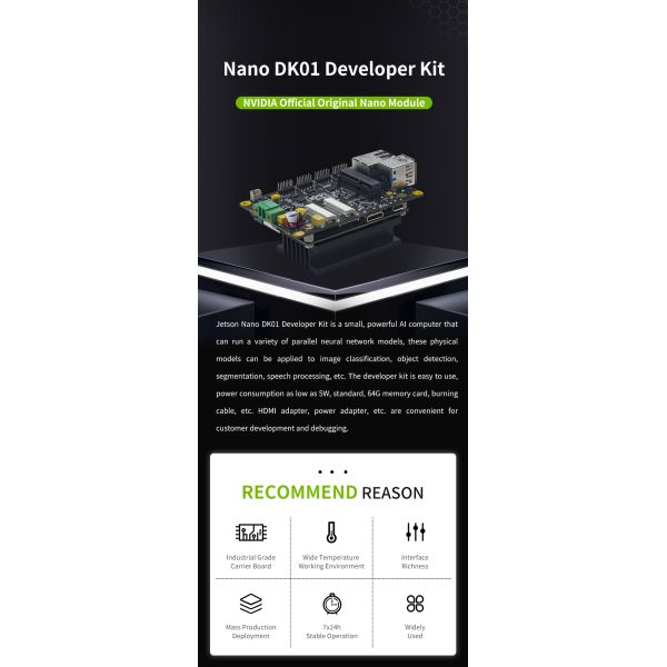 Jetson NANO Series AI Development Board for Deep Learning and Artificial Intelligence