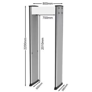 Subway Entrance Scanner Door Frame Metal Detector Sound Alarm Sensitivity